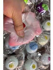 Random Color Squeeze Changing Soft Ice Cream Mochi Squishy Toy - Multicolor - View 3