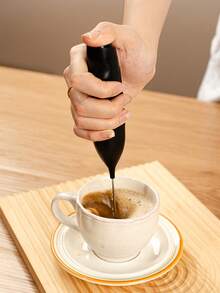 New Milk Frother, Coffee Stirrer, One-Button Milk Foaming For Fancy Coffee, Easy To Clean - Multicolor - View 2