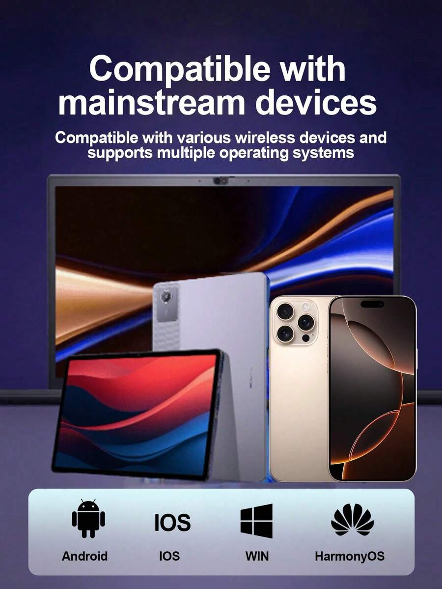 2026款无线蓝牙耳机，蓝牙5.3无线耳机，低延迟长续航降噪运动音乐耳机 - 均碼 - 查看 1