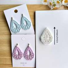 Bohemian Style Jewelry Making Kit, Romantic Spring Vibe, Minimalist Polymer Clay Molds And Tools, Reusable For Handmade Craft Jewelry Projects - White - View 3