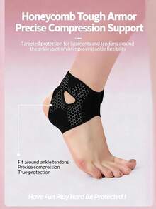 1 chiếc đai hỗ trợ mắt cá chân nhẹ, có thể điều chỉnh, màu đen và hồng, mềm mại, phù hợp cho cả nam và nữ, dùng trong thể thao, bảo vệ khớp mắt cá chân, cần thiết cho các hoạt động ngoài trời như thể thao, đi bộ đường dài, chạy bộ, leo núi, tập thể dục, unisex - Nẹp mắt cá chân - Xem 6