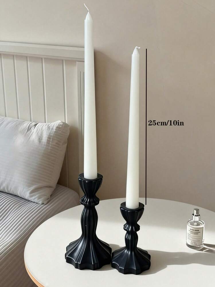 Ins Style 高级白色香薰蜡烛套装，竖条纹齿轮柱形香薰蜡烛，尖头长杆香薰蜡烛，玫瑰柱形蜡，大豆蜡制成，内含香薰蜡烛，可燃烧 48 小时，蜡烛中心，中东斋月装饰，开斋节礼物，送给她的礼物，冬季礼物，生日礼物，派对装饰蜡烛，氛围装饰蜡烛，家居装饰蜡烛。 - 垂直條紋齒輪蠟燭/長桿 - 查看 17