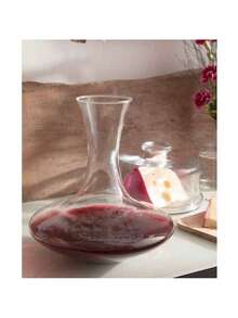 Decanter Vidro para Vinho Reto Transparente  900 ML - Multicolorido - Visão 6