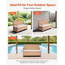 Outdoor Storage Benches - 121x59x81.5cm - View 6