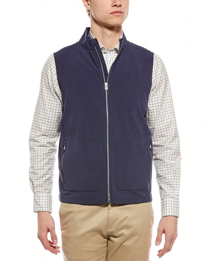 Peter Millar Vest - 藍色 - 查看 1