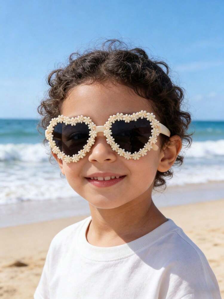 2 piezas Gafas de moda para niños - Gafas de sol lindas para bebés adecuadas para viajes, fotografía y actividades al aire libre - Multicolor - Añade 2