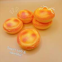 二合一挤压玩具，土豆挞和奶油挞口味，减压挤压玩具，独特的液体挞新奇放松小玩意 - 彩色 - 查看 4