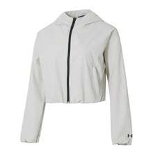 Under Armour Women's Jacket/Coat Unstoppable Woven Rstop LS-WHT, Comfortable For Daily Outdoor Sports - Peak White - View 1