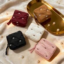 Túi đựng son môi tối giản, sang trọng, túi đựng mỹ phẩm du lịch tiện dụng. - Nhiều màu - Xem 4