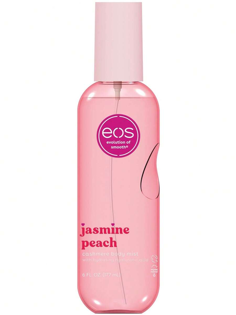 Eos Cashmere Body Mist, Jasmine Peach, Body Spray For Women, Hair Mist, Floral Perfume, Moisturizing, Hyaluronic Acid, Glycerin, Vegan, Cruelty-Free, 6 Fl Oz - 茉莉桃 - 查看 1