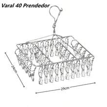 Clothesline With 40 Clothes Pegs For Underwear, Panties, Stockings, Reinforced Stainless Steel, 20/40 Pegs - Xem 9