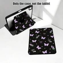 1个翻盖式桌面保护套，带笔槽，紫色蝴蝶花图案，PU皮革材质，带支架，支持自动休眠/唤醒功能，兼容三星A9/A9+/S9/S9FE/A11/A11+/S11/S10 FE/S10 FE+/S10 Lite等热门机型，也兼容苹果Air 5/6、荣耀等品牌手机，适合返校季、情人节等场合。 - 彩色 - 查看 8