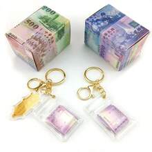 2026 New Realistic Miniature Prop Banknotes Keychain, TWD USD GBP KRW Pendant, Bag Charm, Personalized Travel Souvenir Prop - Birthday Gift - Christmas Gift - Holiday Gift - Perfect Gift, Gift For Friends, Personalized Keychain - Multicolor - View 5