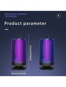 SOKANY Lámpara repelente de mosquitos con alimentación USB, lámpara repelente de mosquitos con iluminación morada, tecnología de doble sensor, luz UV que atrae a los mosquitos, protección de cobertura de 360°, material de ABS, para uso en exteriores y dormitorio, protege el sueño, esencial para todas las estaciones, dispositivo repelente de mosquitos - Morado Violeta - Ver 12