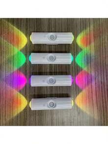 YITUMU Motion Sensor LED Night Light - RGB/3-Color Magnetic Ambient Lamp, USB Rechargeable, Auto On/Off, Dimmable, Suitable For Wardrobe, Entrance, Bedside Table And Corridor - Multicolor - View 17