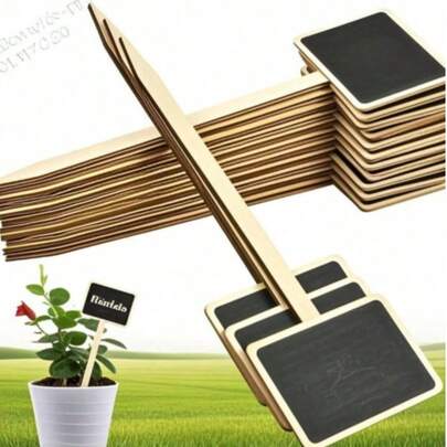 20 piezas, Pizarras pequeñas, Tableros de exhibición, Letreros de decoración del hogar, Pizarras de mensajes pequeñas, Pizarras de madera adecuadas para bodas, exhibición de repostería, hotel, fiesta, postre, tarjetas de lugar, Día de la Madre, ceremonia de graduación y talla grande ocasiones