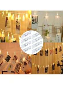 20/50/100pcs Mini Transparent Plastic Clips, Spring Clips, Towel/Photo Clips, Clothing Clips, DIY Photo Wall Home Decor - Transparent - View 4