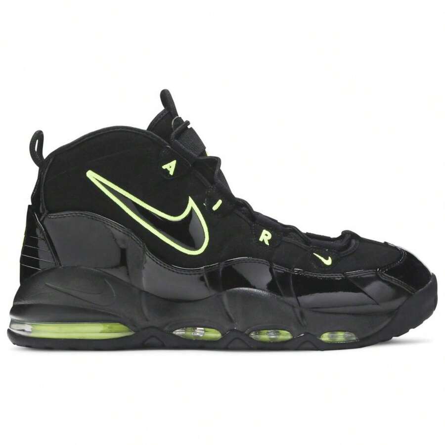 Nike Air Max Uptempo 95 Black Volt CK0892-001 Men's Fashion Sneaker New - 青檸色 - 查看 1