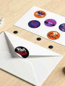 1 Roll Halloween Sealing Stickers, Candy Gift Halloween Party Labels - Sticker - View 3