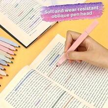 12-Pack Colored Highlighter Pens - Triangular Tip, Stain And Bleed Resistant, Plastic Material - Ideal For Diaries, Offices, Students, And Professionals - 螢光筆 - 查看 5