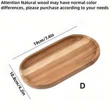 1 件红木托盘、木制拼盘、熟食拼盘，适用于开胃菜、甜点、水果、面包、蔬菜、家居装饰、餐厅食物服务 - 棕色 - 查看 17