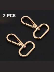 2 件铁拉链头简约登山扣 - 黑色 - 查看 6