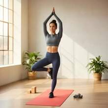 YESH MARKET Home Textiles > Carpets And Rugs > Exercise Mats - Red - View 3