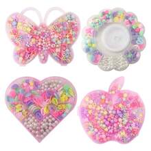 Lecute 700 Pzas Bricolaje Diy Pulseras Collares Bisuteria Charms - Multicolor - Ver 1