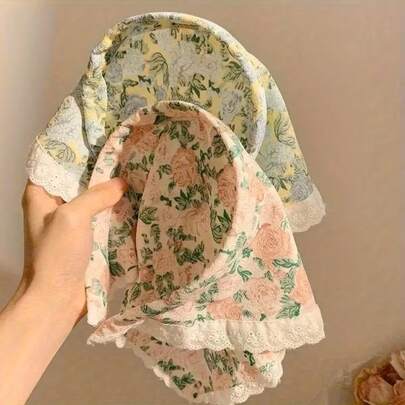 Diadema de encaje floral - Estilo bohemio, regalo de Navidad, Halloween, Acción de Gracias, Día de la Independencia, Eid, Pascua, Día de San Valentín, al aire libre, fiesta, playa, Y2K, boda, Día de San Patricio, Día de la Madre, vuelta al colegio, invierno