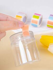 1 Roll Multi-Color Label Stickers, Waterproof Self-Adhesive Labels, Handwritten Name Tags, Index Stickers - Sticker - View 8