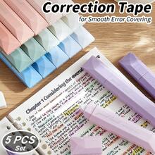 修正带套装，可伸缩修正带，适用于考试，光滑修正带，可靠的液体纸胶带橡皮擦，学校办公用品 - 套裝 - 查看 4