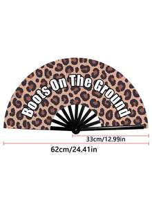 Leopard Print Casual Polyester Fabric - Multicolor - View 5