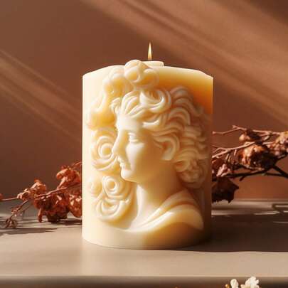 Ins风格人像香薰蜡烛硅胶模具DIY家居装饰香氛石装饰