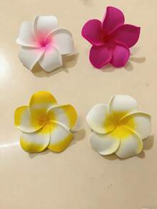 Set de 8 piezas/Pinzas para el cabello con flores hawaianas, Pinzas para el cabello con flores de hibisco y loto, Pinzas para el cabello con flores artificiales, Adecuadas para vacaciones, playa, fiesta, estilo bohemio, Set de pinzas para el cabello con flores de tela de unicolor elegante, Accesorios para el cabello con flores de loto, Pinzas para el cabello, Pasadores para el cabello, Accesorios para la cabeza - Multicolor - Ver 7
