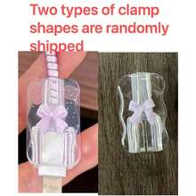 Bộ bảo vệ cáp sạc màu tím thắt nơ trắng, 20W/18W, thiết kế ngọc trai giả màu tím và trắng, bao gồm bảo vệ cáp sạc và đầu sạc, tương thích với bộ sạc Apple. Quà tặng dành cho nữ. - Màu tím hoa cà - Xem 8