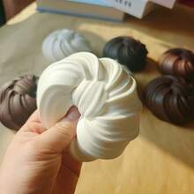 1pc Soft Squishy Slow Rebound Simulation Stress Relief Toy, Super Soft Mochi Roll Slow Rebound Squeeze Toy - Multicolor - View 5