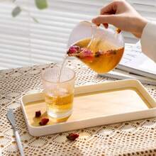 Rectangular Tray Set, Faux Wood Grain Tray, Creative Household Tea Cup Plate, Nordic Style Plastic Fruit Plate, Tea Tray - C-Wood Color - View 12