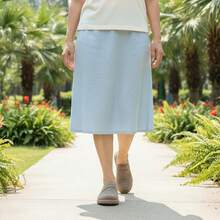 女士平底鞋，透气网面鞋，字母图案，优雅百搭休闲鞋，适合居家、办公、通勤，四季皆宜。 - 駝色 - 查看 4