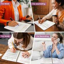 Taja Spiral Lined Notebook, 8.5"X11" Notebooks For Work, Large A4 Journal For Women &Amp; Men, College Ruled Journaling Notebook For Writing, Plastic Cover Spiral Journal, Purple - Màu A - Xem 7