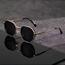 1 chiếc kính gọng hình học kiểu retro, thiết kế thời trang, kính unisex phù hợp cho tiệc tùng, tụ họp, du lịch, đi biển. - Nhiều màu - Xem 3