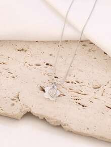 1pc Stainless Steel Ocean Conch Pendant Necklace For Women Fashion 8K Gold Plated Flower Shell Charms Chain Necklaces Jewelry - Necklace - View 3