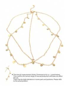 Eid Mubarak Alloy Tassel Chain Headband, Bridal Gift, Women Hair Accessory - Disc - View 2