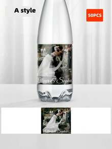 1/10/20/50件可客製化照片水瓶標籤 個性化慶祝標籤 自定義姓名標籤 DIY 帶狀貼紙 適用於婚禮、訂婚、生日、週年紀念、茶室、居家、花園派對，可客製化禮物送給他/她、男友、女友、伴郎、伴娘、情侶、朋友，完美適用於情人節、婚禮、訂婚派對 - 多色1 - 查看 29