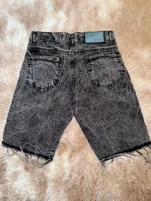 Men's Ripped Denim Shorts, MF SK Modern Style. - 灰色 - 查看 2