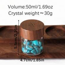 Natural Amethyst Crystal Reed Diffuser Set - Solid Black Walnut Cap, Empty Glass Container For DIY Essential Oil Aromatherapy - Wooden Diffuser Container - View 12