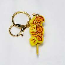 1pc 2026 Bestselling Fishball Keychain, Realistic Hong Kong/Macau Snack Food Charm, Classic Street Food, Perfect Gift, Holiday/Birthday Present, Unique Gift - Multicolor - View 12