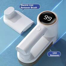2026 Upgraded Electric Fabric Lint Remover For Clothes - Eliminates Static - Efficient And Convenient Fabric Shaver, Portable USB Rechargeable, Suitable For Sweatshirts, Blankets, Curtains, Carpets, Furniture, And Bedding - 1 Handle + 1 Replacement blade - 查看 4