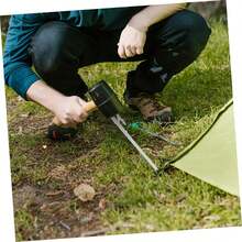 28cm Stainless Steel Tent Stakes, Canopy Fixing Poles, Extra Long & Thick, High Hardness, Suitable For Camping & Mountaineering - Tent Pegs - View 1