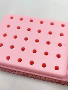 Fully Rhinestoned 3-Drawer Highly Attractive Desktop Storage Box, Jewelry & Cosmetics Organizer - Multicolor - View 5