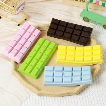 Nuevo artículo Súper suave PU de rebote lento Chocolate realista, decoración de escritorio de alivio del estrés